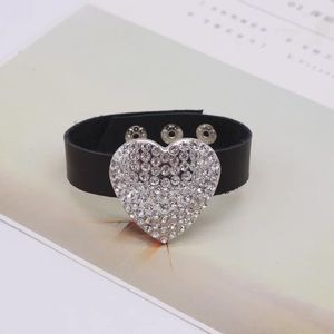 NEW Fashion LOVE Crystal Leather Bracelet